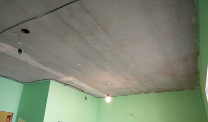 Двухуровневый натяжной потолок на кухне 10м<sup>2</sup>