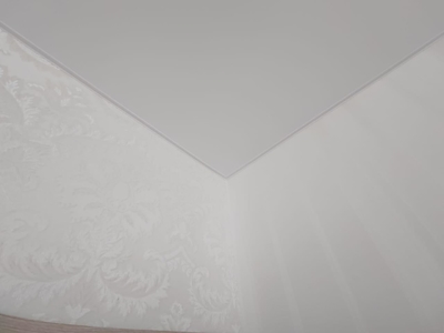 Простые белые-матовые натяжные потолки в 4 помещения 