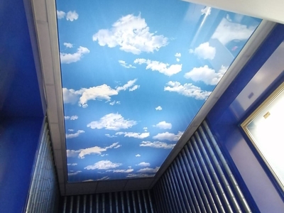 Фотопечать «Небо с облаками» с запотолочной подсветкой 