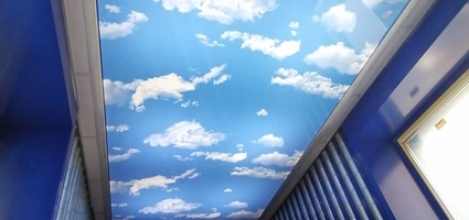 Фотопечать «Небо с облаками» с запотолочной подсветкой